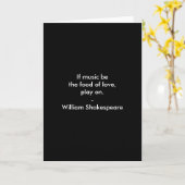Carte Citation de William Shakespeare - Amour (Fleur jaune)