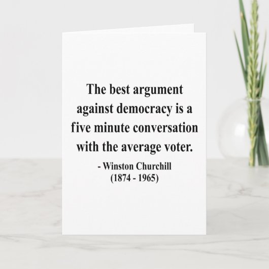 Carte Citation de Winston Churchill 10a (Devant)