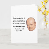 Carte Citation de Winston Churchill 5b (Fleur jaune)