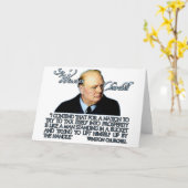Carte Citation de Winston Churchill sur la fiscalité (Fleur jaune)