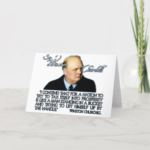 Carte Citation de Winston Churchill sur la fiscalité