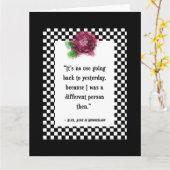 Carte Citation de Wonderland Alice (Fleur jaune)