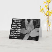 CARTE CITATION D'ÉCRITURE SAINTE DE BIBLE DE 2H10 (Fleur jaune)