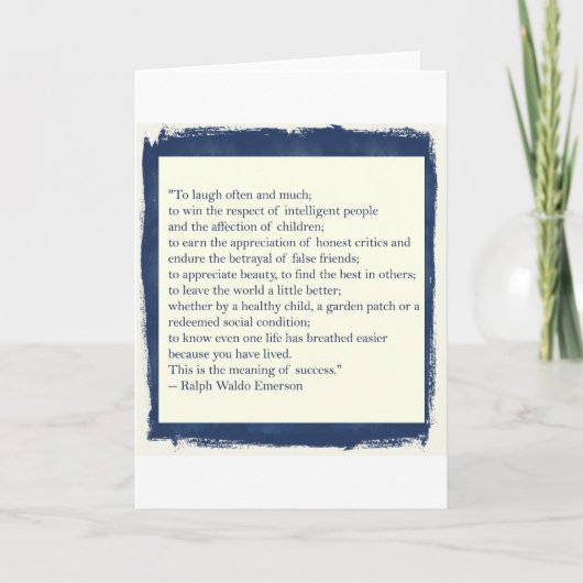 Carte Citation d'Emerson (Devant)