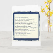 Carte Citation d'Emerson (Fleur jaune)