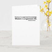 Carte Citation d'Emmanuel Kant (Fleur jaune)