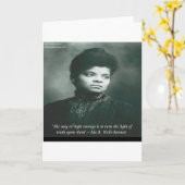 Carte Citation d'Ida B Wells & Vérité (Fleur jaune)