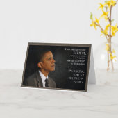 Carte Citation d'Obama (Fleur jaune)