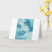 Carte Citation Dream Big Little One (Fleur jaune)