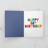 Carte Citation drôle 16e anniversaire (Intérieur)