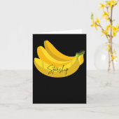 Carte Citation drôle de banane  (Fleur jaune)