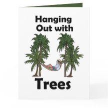 Citation drôle de camping en hamac avec des arbres