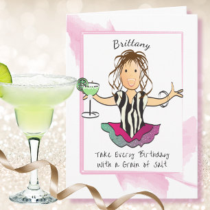 Carte Citation drôle de dessin animé féminin Margarita a