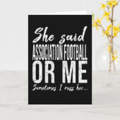 Carte Citation drôle de football (Fleur jaune)