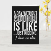 Carte Citation drôle de football (Fleur jaune)