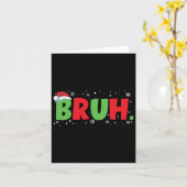 Carte Citation drôle de mème de Bruh pour adolescents Ga (Fleur jaune)