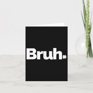 Carte Citation drôle de mème de frère rétro St Patricks 