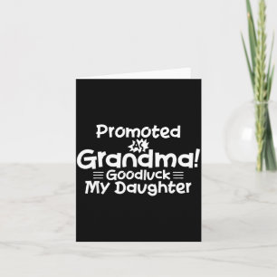 Carte Citation drôle de promotion de nouvelle grand-mère
