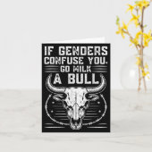 Carte Citation drôle de vache à lait si les genres vous (Fleur jaune)