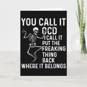 Carte Citation drôle d'Ocd Remettez-le à sa place