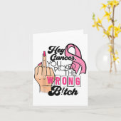 Carte Citation drôle Hé Cancer Vous ez La Mauvaise  (Fleur jaune)