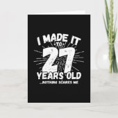 Carte Citation drôle pour 27e anniversaire Citation sarc (Devant)