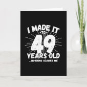 Carte Citation drôle pour 49e anniversaire Sarcasme 49 a (Devant)