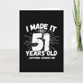 Carte Citation drôle pour 51e anniversaire Sarcasme 51 a (Devant)