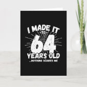 Carte Citation drôle pour 64e anniversaire Sarcasme pour (Devant)