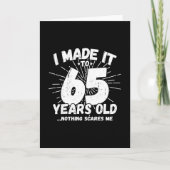 Carte Citation drôle pour 65e anniversaire Sarcasme pour (Devant)