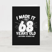 Carte Citation drôle pour 68e anniversaire Sarcasme 68 a (Devant)