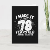 Carte Citation drôle pour 78e anniversaire Sarcasme pour (Devant)