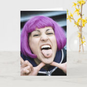 Carte Citation Drôle Soeur Dit - Soeur À Soeur ... (Fleur jaune)