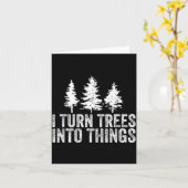 Carte Citation drôle Transformer les arbres en objets de (Fleur jaune)