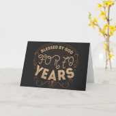 Carte citation drôle vintage de 70 ans (Fleur jaune)