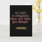 Carte Citation du Bouddha de l'esprit (Fleur jaune)