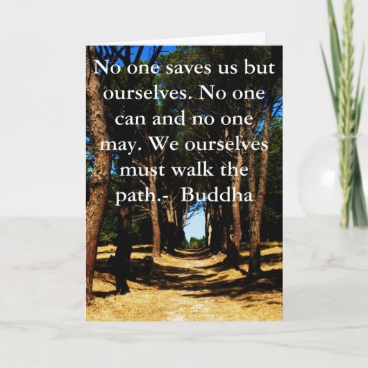 Carte Citation du chemin Bouddha (Devant)