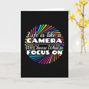 Carte Citation du photographe Focus - La vie comme une c