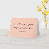 Carte Citation du proverbe juif Joyeuse Fête des mères (Fleur jaune)