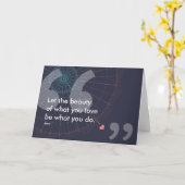 Carte citation du succès de rumi (Fleur jaune)