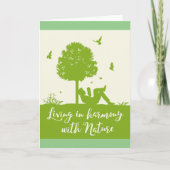 Carte Citation écologique Vivre en harmonie avec la natu (Devant)
