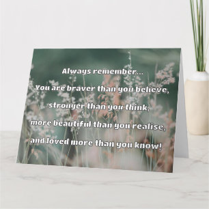 Carte Citation Empath Bravery Positive Encouragement