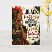 Carte Citation Excellent Blk (Fleur jaune)