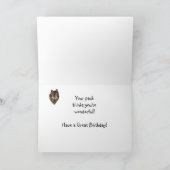 Carte Citation faite sur commande de famille de meute de (Intérieur)