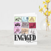 Carte Citation Fiançailles Drôle Dans Mon Cool De L'Ère  (Fleur jaune)