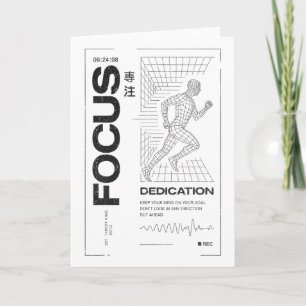 Carte Citation Fitness Y2k Gym Entraînement Discipline Y