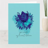 Carte Citation Floral Bouquet Saint Valentin (Devant)