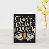 Carte Citation gothique drôle Ne évoluez pas Cocon Sarca (Fleur jaune)