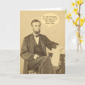 Carte Citation historique de Lincoln Ages ou Angels (Fleur jaune)