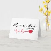 Carte Citation Inspirante Avec Un Coeur Rouge (Fleur jaune)